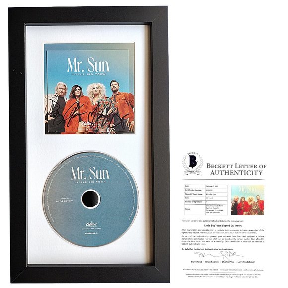 Little Big Town Autographed Mr Sun CD Framed Wall Display Beckett Signed Album - Picture 1 of 8